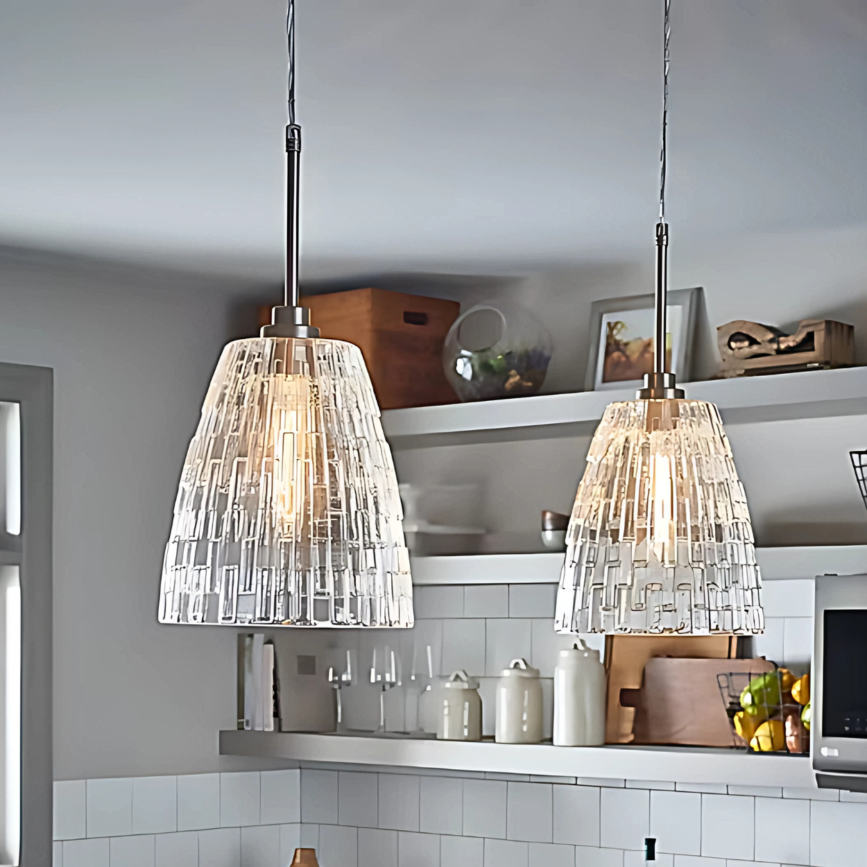 10" 1 Light Mini Pendant Brushed Nickel