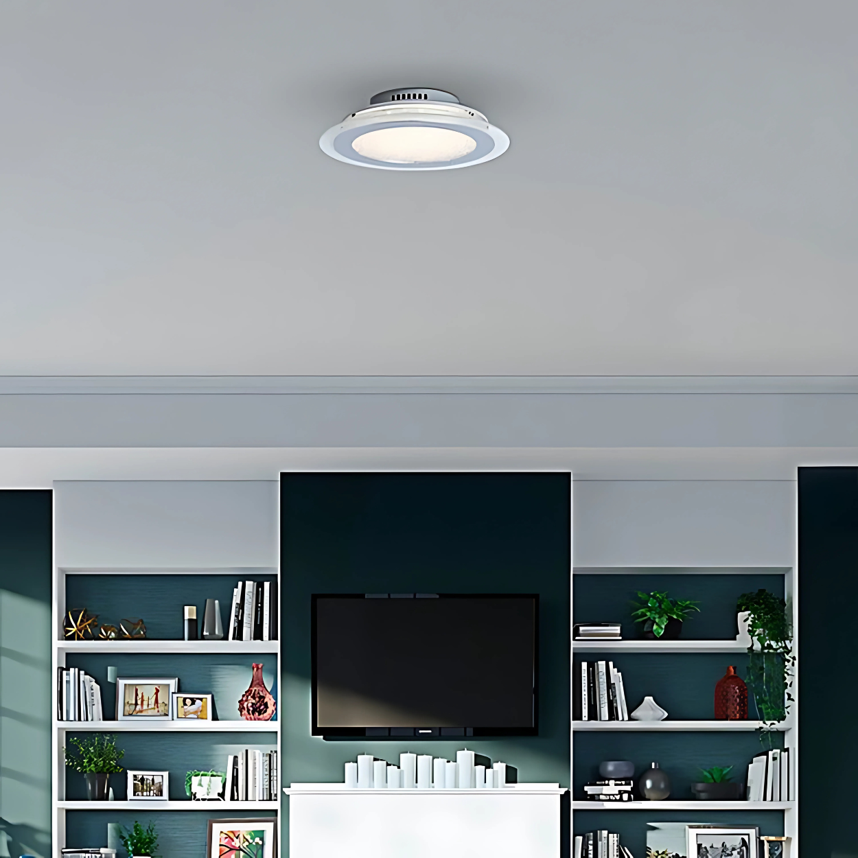 Kichler Single Piece Chrome LED Flush Mount Ceiling Light