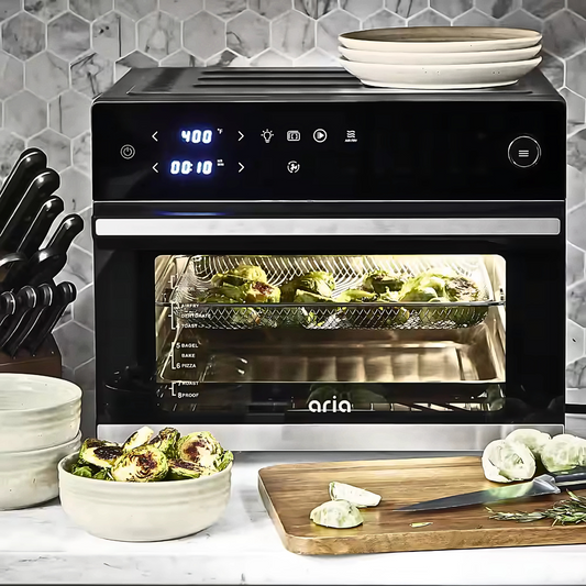Ariawave 36 Qt. Black Air Fryer Oven