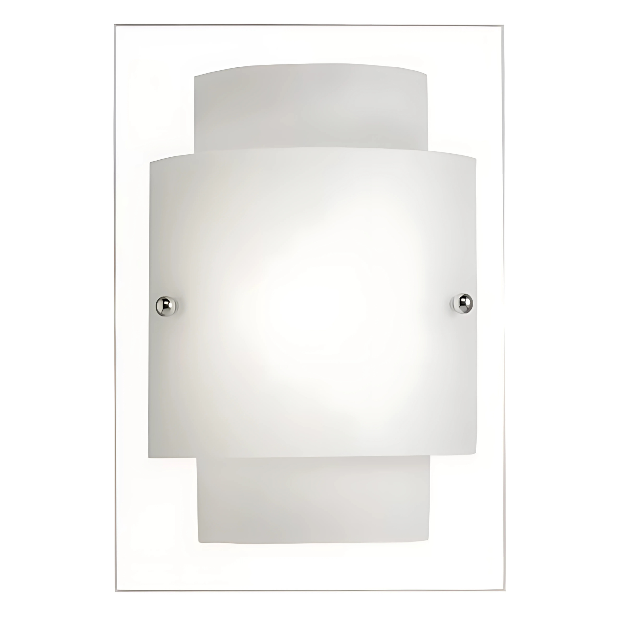 One Piece Chrome Wall Sconce