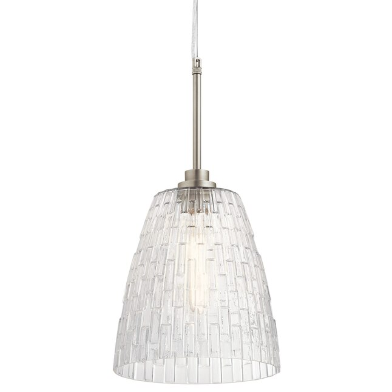 10" 1 Light Mini Pendant Brushed Nickel