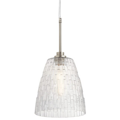 10" 1 Light Mini Pendant Brushed Nickel