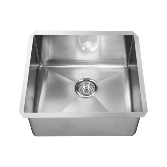 Franke UDTS24/10 21" Single Basin Undermount Stainless Steel Kitchen Sink with Ultra-Quiet Technology