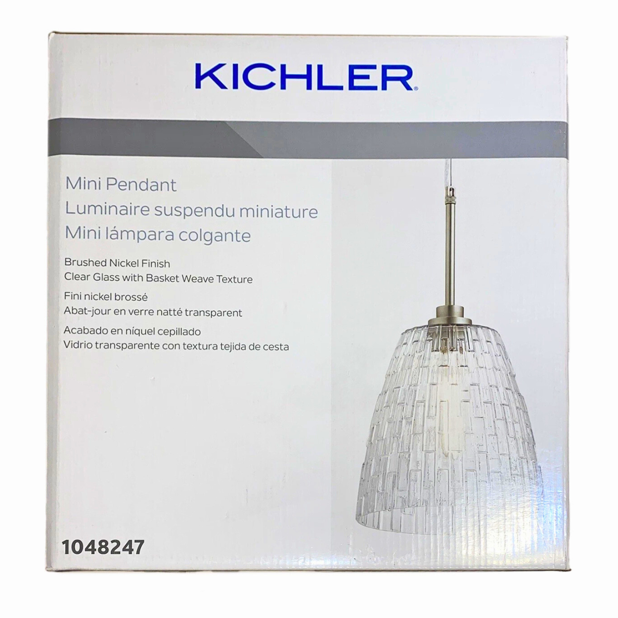 10" 1 Light Mini Pendant Brushed Nickel