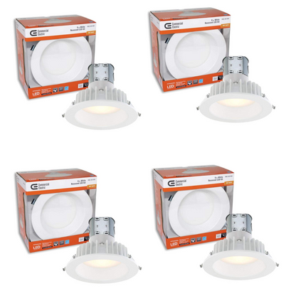 6" SoftWhite Recessed LED Kit (Pack of 4)